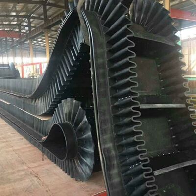 Small Lumps Partition Cold Resistant Conveyor Belt For Building Materials